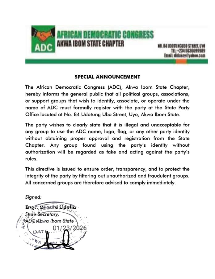 Special Announcement